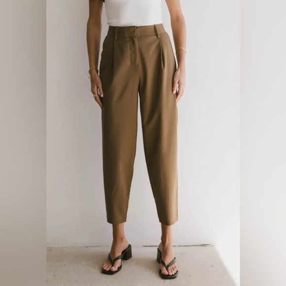FRANK AND OAK AMELIA BALLOON PANT IN BROWN Sz 4 - Picture 13 of 14